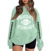 Unisex Lightweight Long Sleeve Neck Printed Pullover Sweatshirt