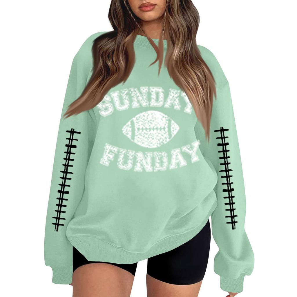 Unisex Lightweight Long Sleeve Neck Printed Pullover Sweatshirt