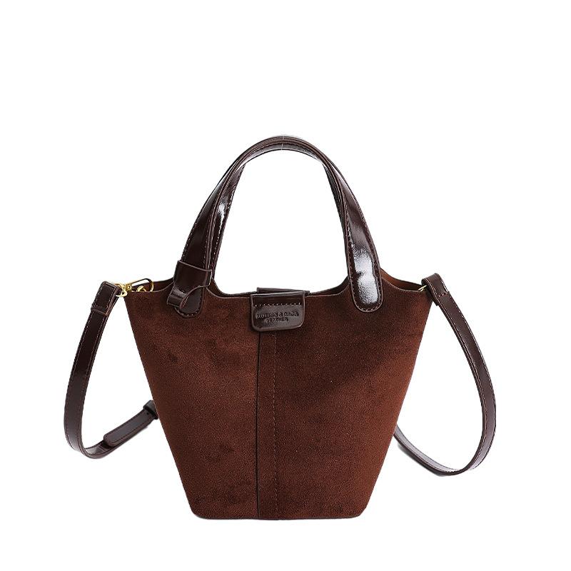Premium sense retro small bag women 2025 new fashion versatile messenger bag popular handbag bucket bag