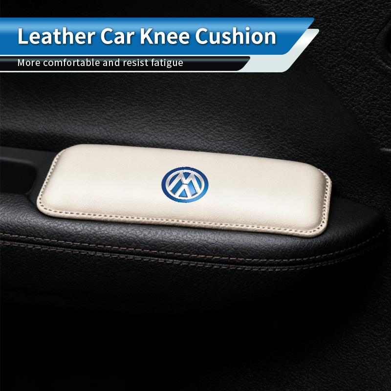 Car Knee Cushion Soft Leather Car Door Elbow Rest Cushion For VW Scirocco Jetta Beetle Golf Passat GTI Tiguan Sharan Touran Zi9 Zi9