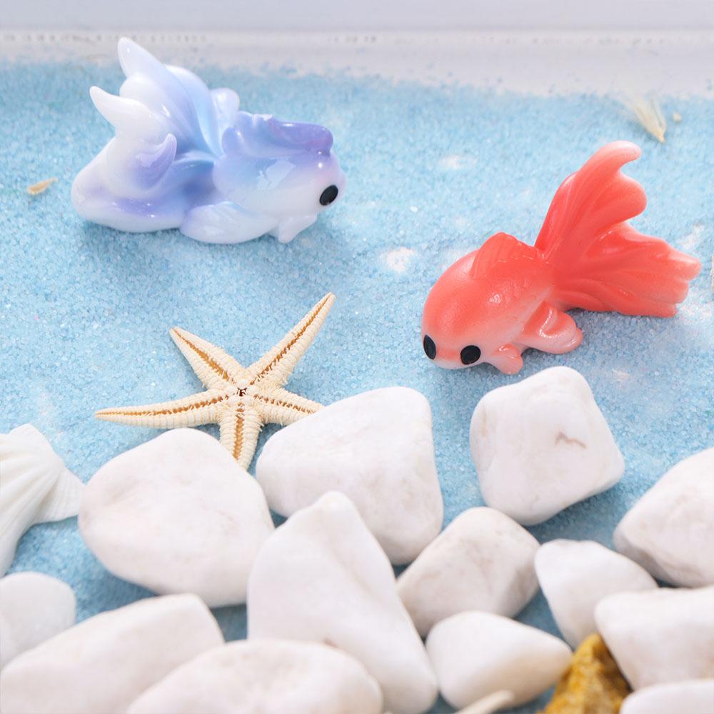 Decorative Gold Fish Micro Landscape Simulation Mini Colorful Fish Gold Fish Figurine Fish Tank