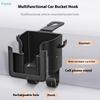 6-in-1 Car Headrest Cup Holder with Phone Mount,Multifunctional Backseat Organizer with Hooks for Drinks,Phones & Bags