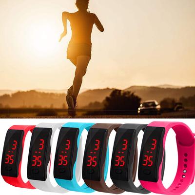 LED Digital Display Bracelet Watch Children's Students Silica Gel Sports Watch