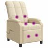 Massage Relax Chair Cream Fabric