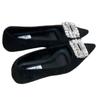 Mode Kristall Damen Flats Schuhe Lässige Schuhe mit spitzer Zehenpartie Flache Loafers Schuhe Mode Damen Sandalen 2025 Sommer Marke Damen Zapatos