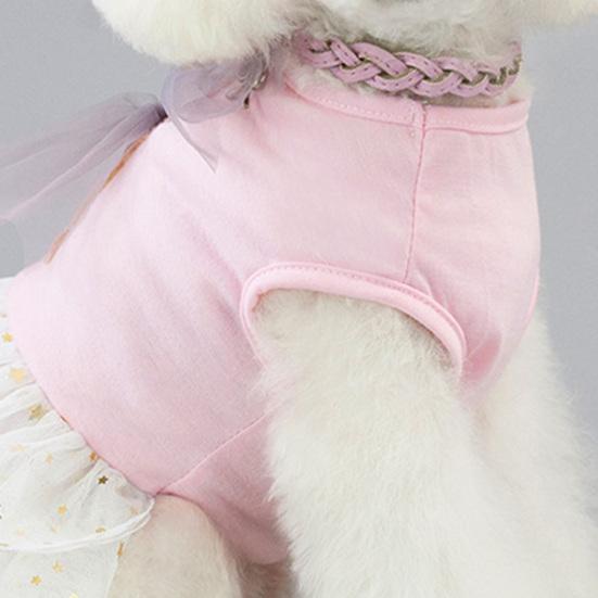 Dog Dress Soft Stretchy Cotton Sweet Rabbit Pattern Dog Clothes for Party