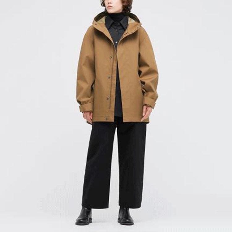UNIQLO Solid Color Jacket Unisex jackets Brown 442169-35