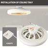 2 In 1 Ceiling Fan Lamps E27 Socket with Remote Control Modern Ceiling Fan Low Profile Ceiling Fan for Living Room Bedroom Study