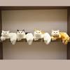 Cute Simulation Cat Plush Dolls Ornaments Figurine Home Desk Hanging Toy Decor Car Decoration Stuffed Animals Sculptures