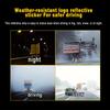 Reflective Sticker Square Grid Checkered Pattern Reflector Tape Red Yellow Fluorescent White Reflect Film For Truck Car Road