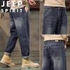 JEEP SPIRIT Men's Loose Fit Straight Leg Jeans
