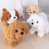 Elektrická plyšová simulace Teddy Corgi Pes Králičí ocas vrtí zadečkem třesoucí hračka