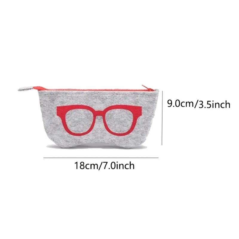 Colorful Make Up Case For Women Men Glasses Box Felt Sunglasses Bag Eyeglasses Cases For Men Eyewear