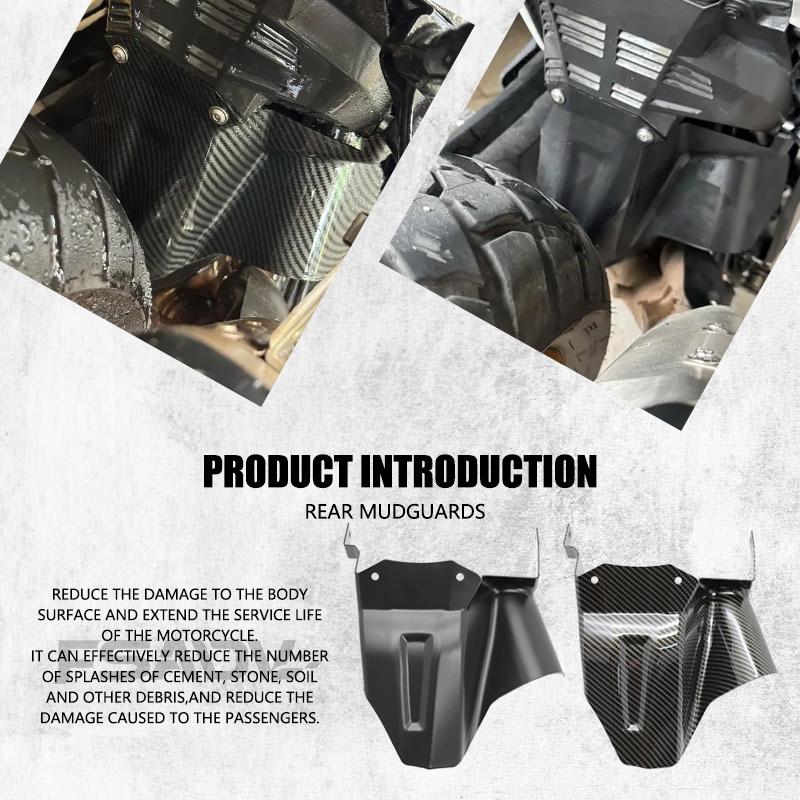 Motorcycle Rear Wheel Mudguard Universal Anti Splash Extended Durable Protection for City and Off Road Usage