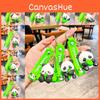 Holding Panda Side Bamboo Shoot Key Chain Cute Cartoon Girl Backpack Pendant