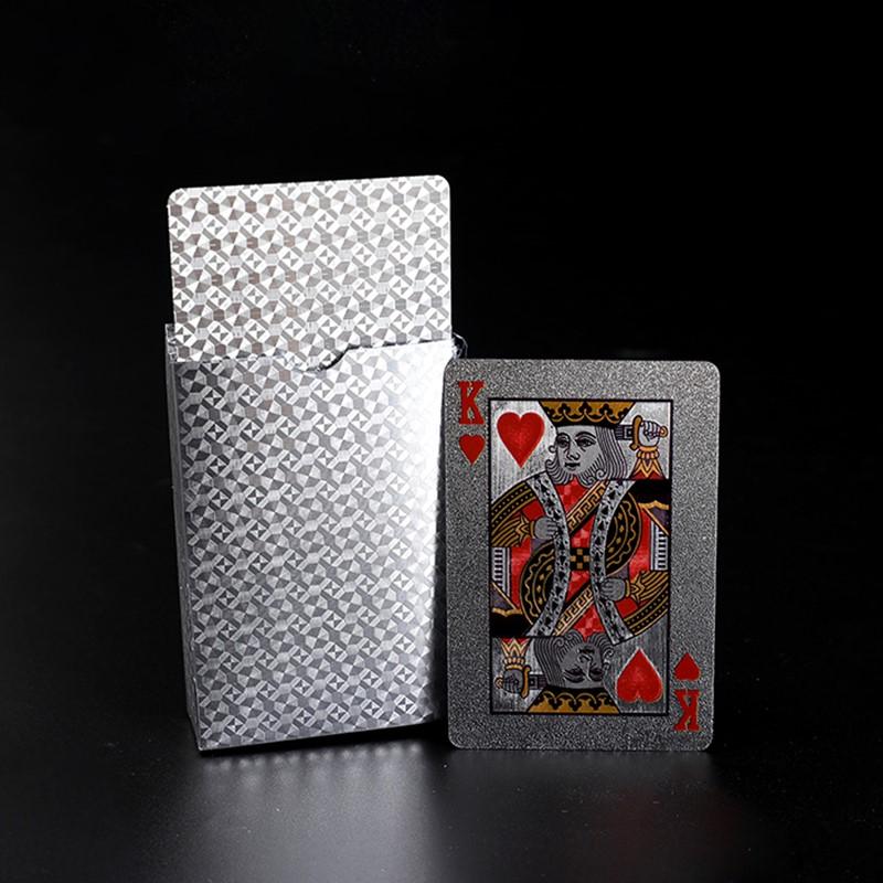 Black Gold Playing Card Game Card Waterproof Creative Magic Tools Chessboard Game Props For Home Holiday Classic Party Game