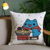 B-Bugcat C-Capoo Cushion Cover Soft Short Plush Double-Sided Printing Home Decor Machine Washable Pillow Case Gift