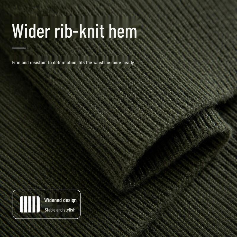 SHANSHAN Men's Pure Wool Pullover Knit Sweater