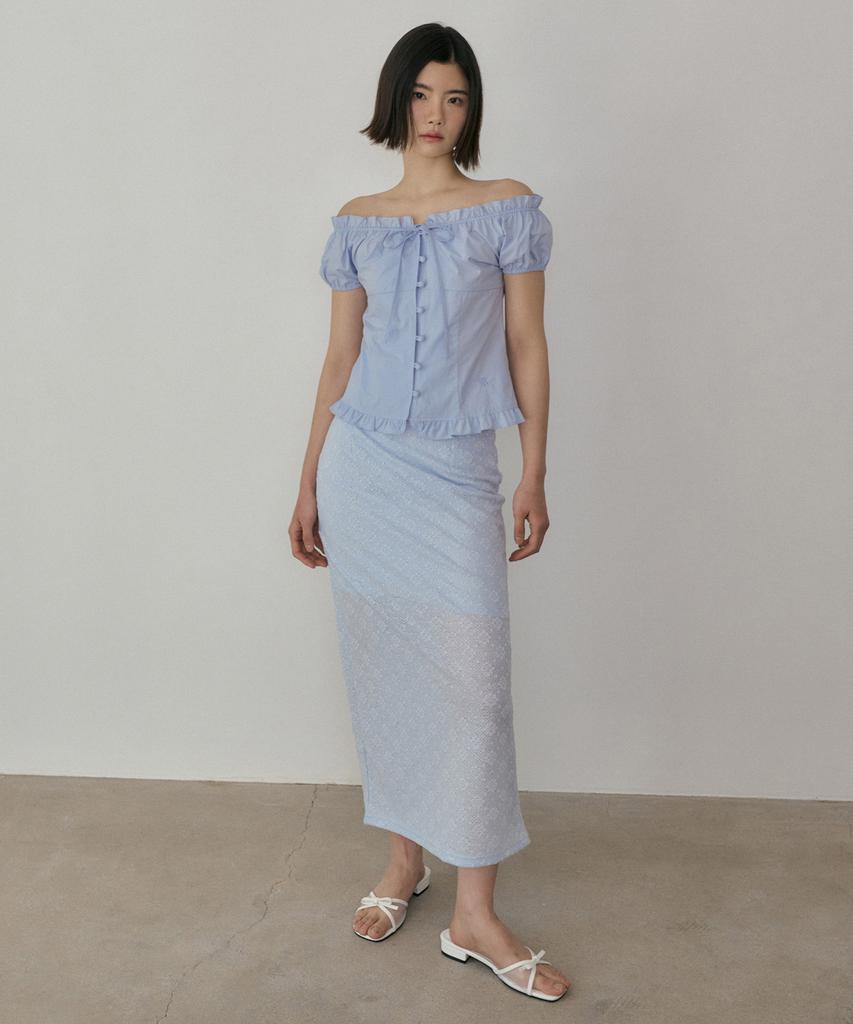 Riorg Asp Floral Lace Skirt Sora