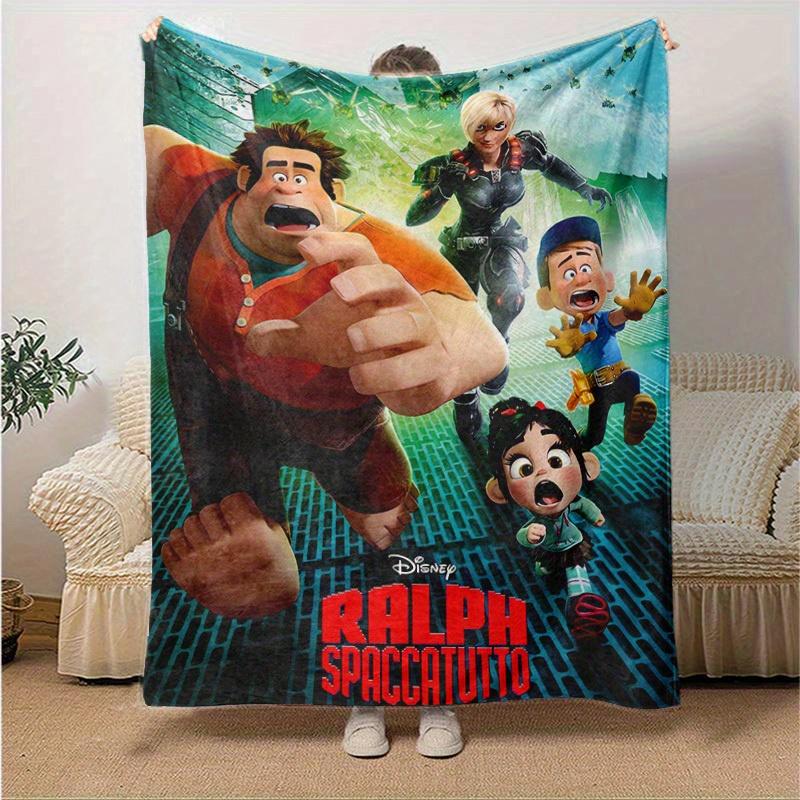 1 ks, Ralph boří internet: Wreck-It Ralph 2 Domácí dekorativní přehoz, Potah na pohovku, Venkovní deka, Dárek, Flanelové přehoz