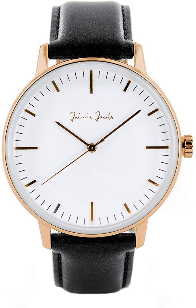 

Jaimie Jacobs UHR LEHEL MIDNIGHT, SUNRISE Wristwatch, Made in Germany (Dial: White, Case: Rose Gold)