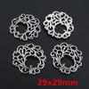 10-50pcs Flower Charms Connector Boho Vintage Pendants Alloy Metal DIY Jewelry Making Accessories Findings Crafts