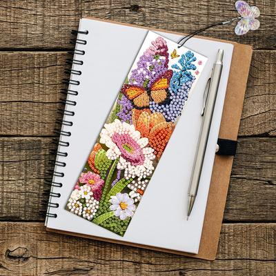 4Pcs DIY Diamond Painting Bookmark Diamond Bookmark Art Projects Diamond Painting Art Bookmarks for Reading Enthusiasts
