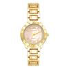 Cute Gold Women's Analog Watch: Waterproof with Stainless Steel Strap, Simple Design - Perfect for Valentine's Day, Christmas, or Birthdays