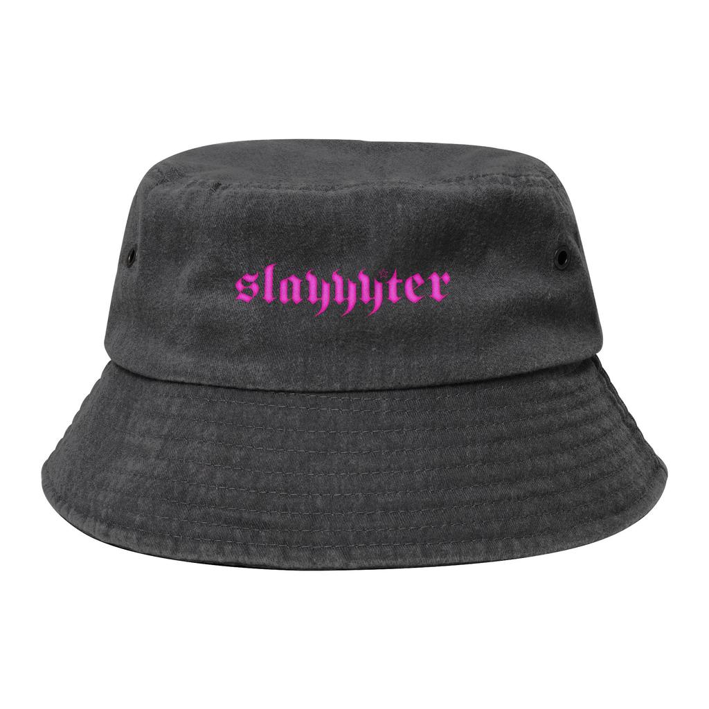 Travel Headwear  SLAYYYTER Accessories Bucket Hat Unisex Women Distressed Denim Sun Hat Panama Hat Fishing FisherUnisex Caps
