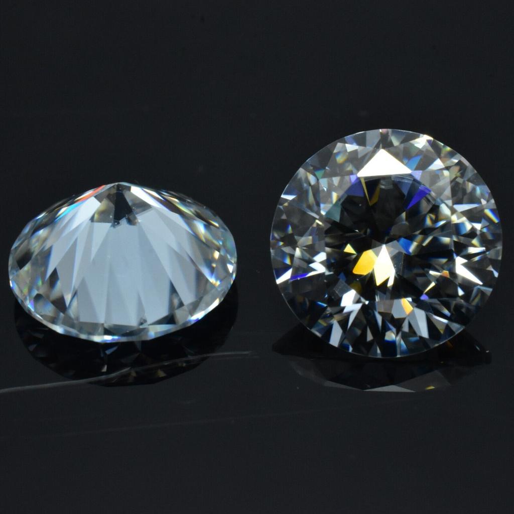 Synthetic Moissanite Loose Gemstone 8 mm Round Vvsi D Color for Jewelry Making and Gem Collections