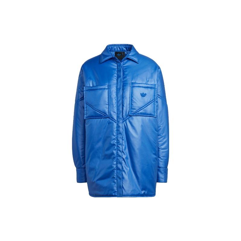adidas Originals Blue Version Padded Shirt Jacket Team Royal Blue Women HK7257 XS