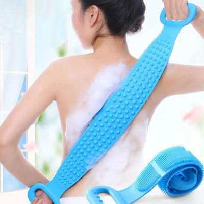 Nouveaux 1PCS Brosses en Silicone Serviettes de Bain Frotter le Dos Gommage de la Boue Massage Corporel Douche Éponge de Douche Allongée Nettoyage de la Peau Brosses de Douche