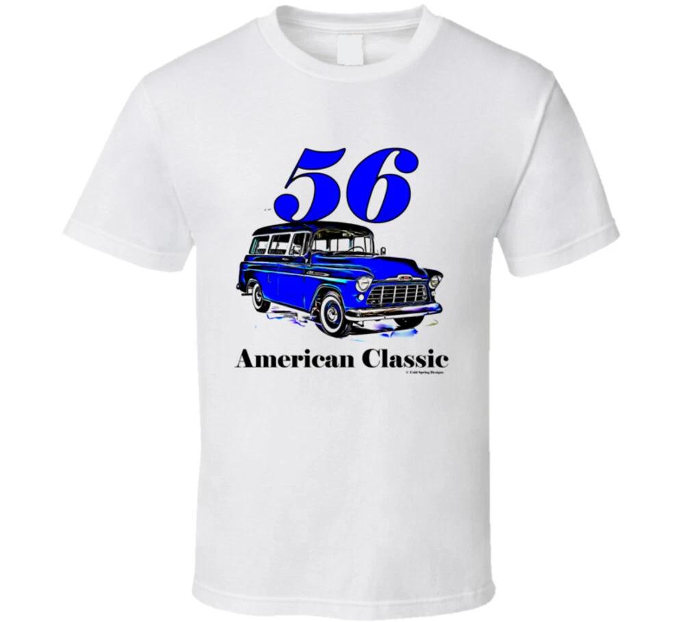 56 Chevy Suburban American Classic Truck Gift T Shirt S