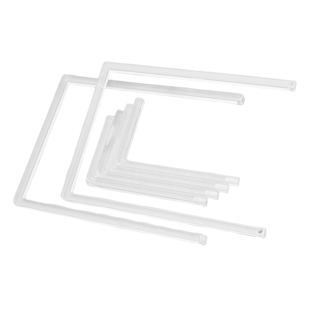 2Pcs Photo Frame Stand Clear Acrylic Table Display Holder Decorative Table Top Easel for Picture Book Platter