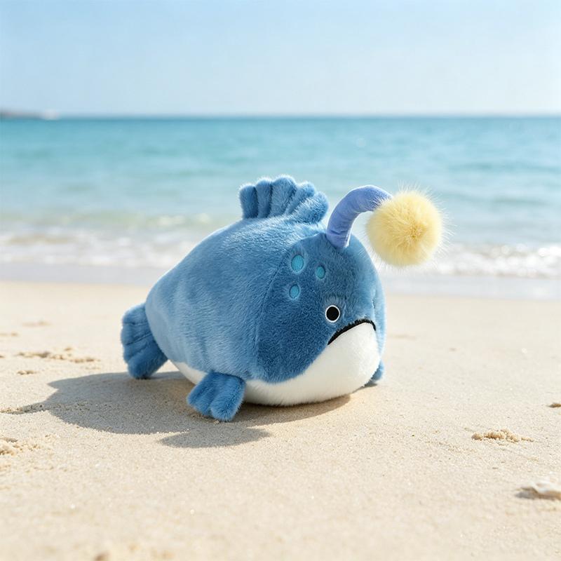 40Cm Lantaarnvis Krab Doder Orka Zee-egel Pluche Speelgoed Gevuld Cartoon Zee Dierenpop Grappig Knuffelbaar Kamerdecoratie Verjaardagscadeau 40cm