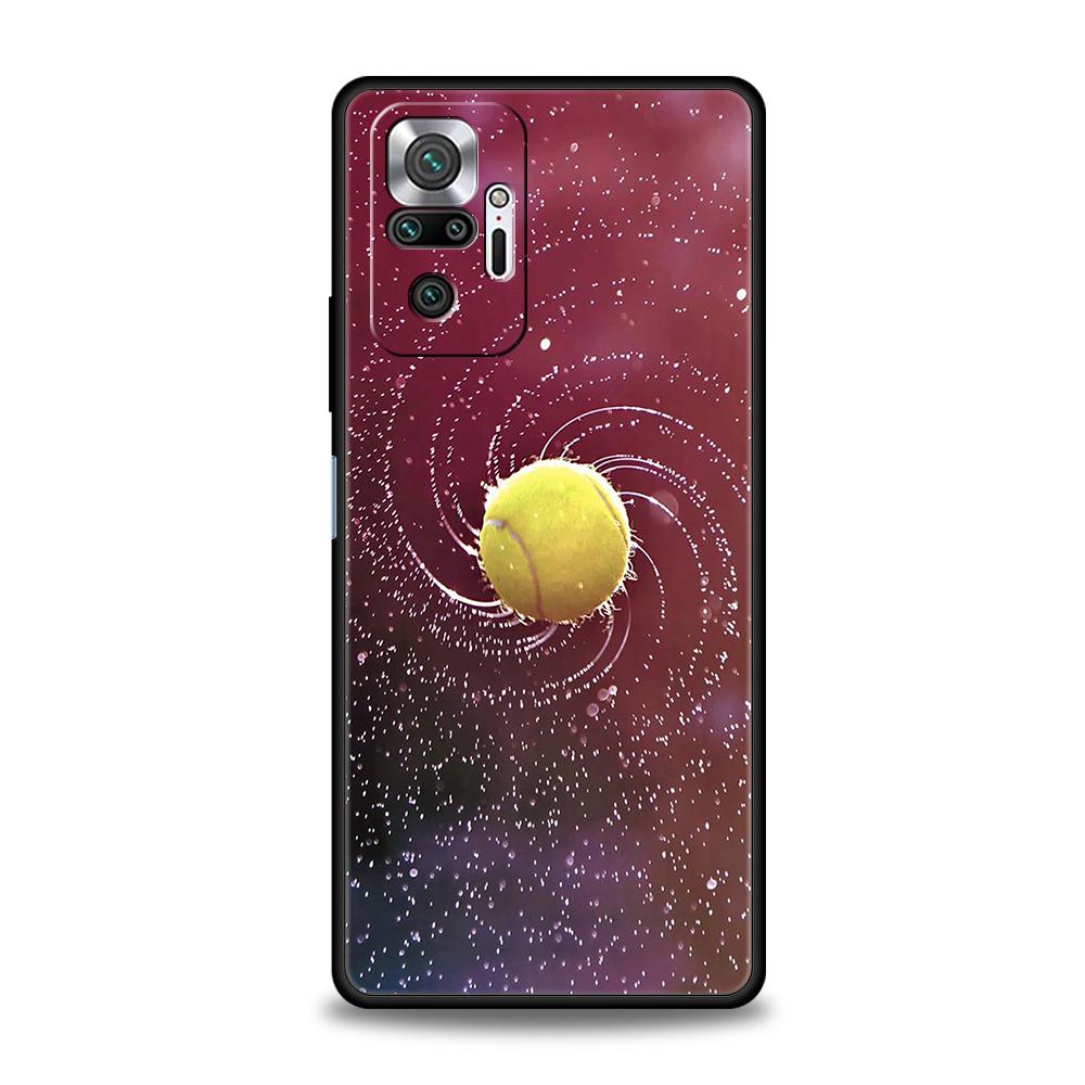Tennis Ball Phone Case For Xiaomi Redmi Note 12 5G 10C 10 11 9 8 Pro Plus 9S 7 8T 9T 9A 8A 9C K50 K40 Gaming Silicone Cover