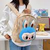 Doll Plush Decoration Cartoon Printed Backpack For Daily Travel And
