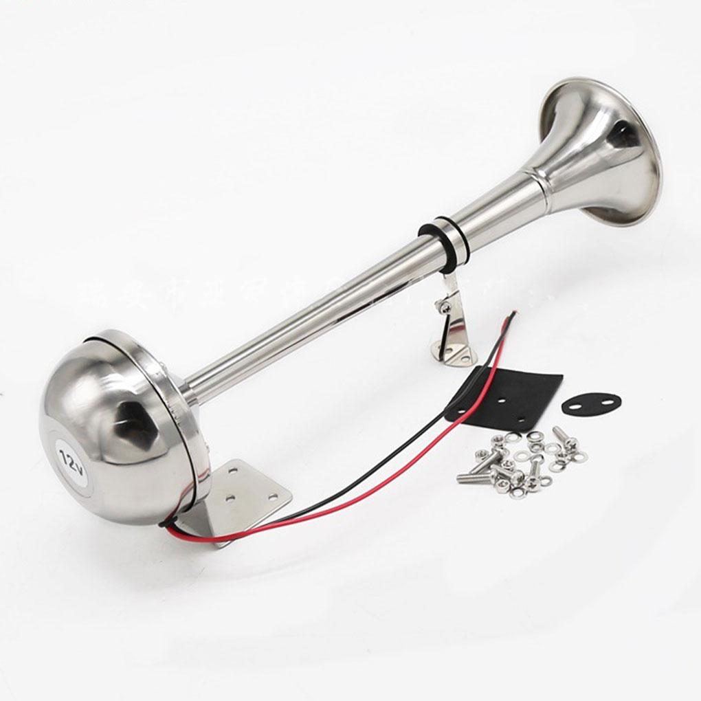 Stainless Steel Easy Installation Car Air Horn For Alerting Others In Traffic Reliable Car Loud Horn As Shown