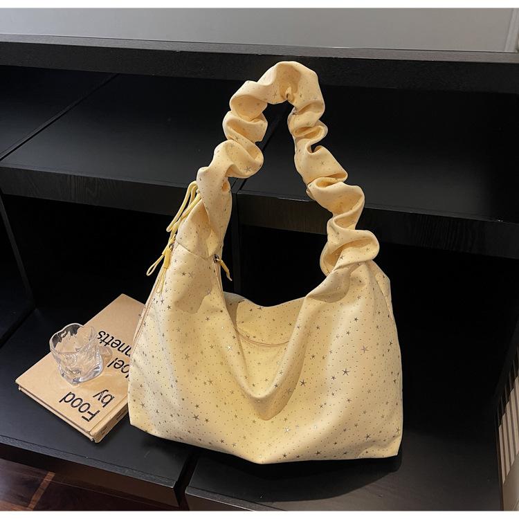 Diamds Bags for Women New Sweet Large Capacity One Shoulder Underarm Handbags Versatile Simple Commuter Crossbody Pouch