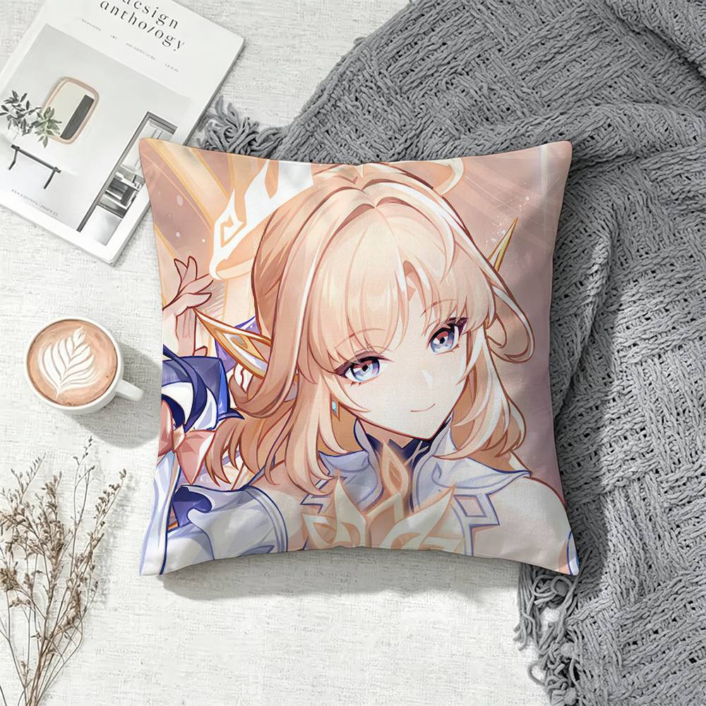 Nicole Zenless Zone Zero Square Double-Sided Printed Pillow Case Sofa Cushion Cover Bedroom Bedside Decor