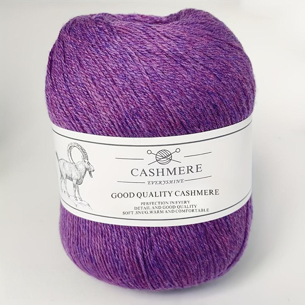 Premium Cashmere Yarn for Knitting & Crocheting – 50g/1.76oz, 320m/350yd, Ultra-Soft Fine-Gauge Handmade Wool (1.5-2.5mm Needles) Sweaters DIY Crafts