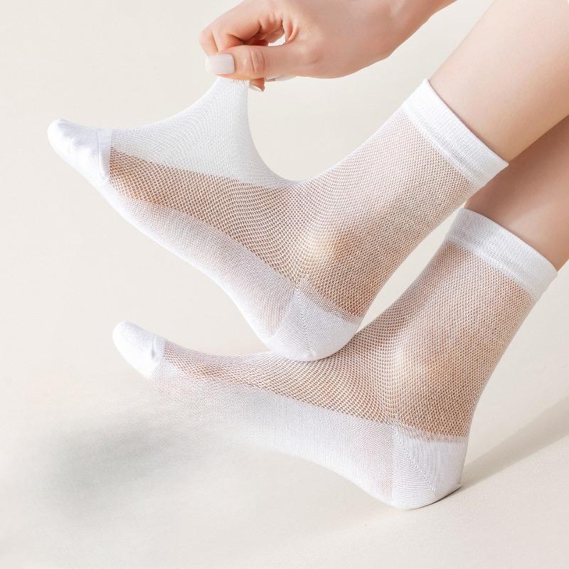 Chaussettes courtes d'été fines pour femmes, antibactériennes et désodorisantes, avec maille, respirantes, talons antidérapants et ne tombant pas, chaussettes bateau courtes