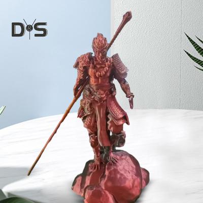 3D Printed Wukong Figure Great Sages Equalling Heaven Figurine Statue Sculpture Monkey King Model Desktop Decoration Ornament Game Peripherals