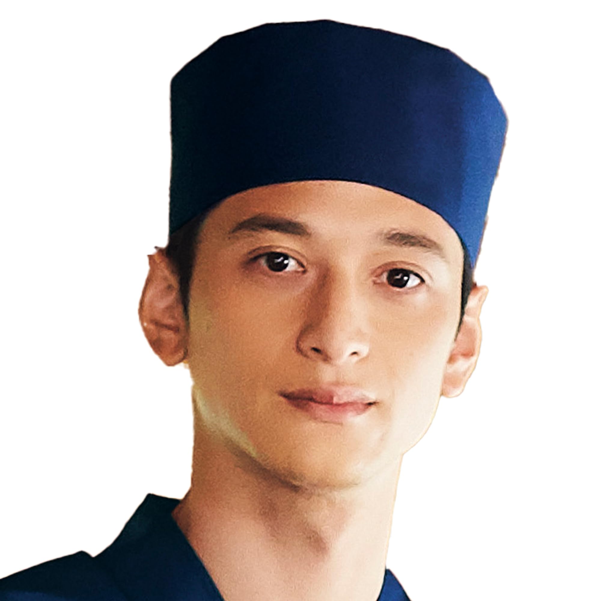 Albe easy to care with Velcro adjustable available in 5 suitable for Japanese kappo Japanese izakaya NO8026 Navy Japanese-style hat, durable, for,