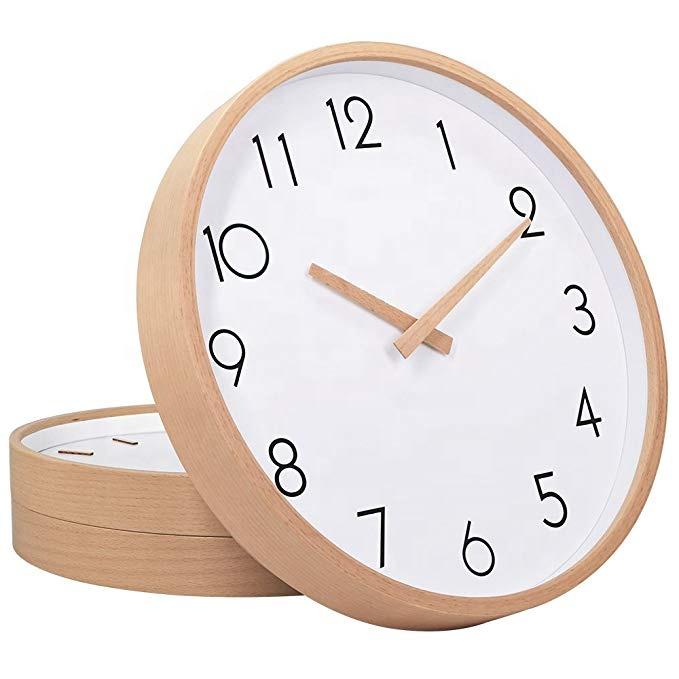 Wall Clock Wood  Large Wood Wall Clocks Digital Wall Clock Reloj De Pared Table Kitchen Office Vintage Home
