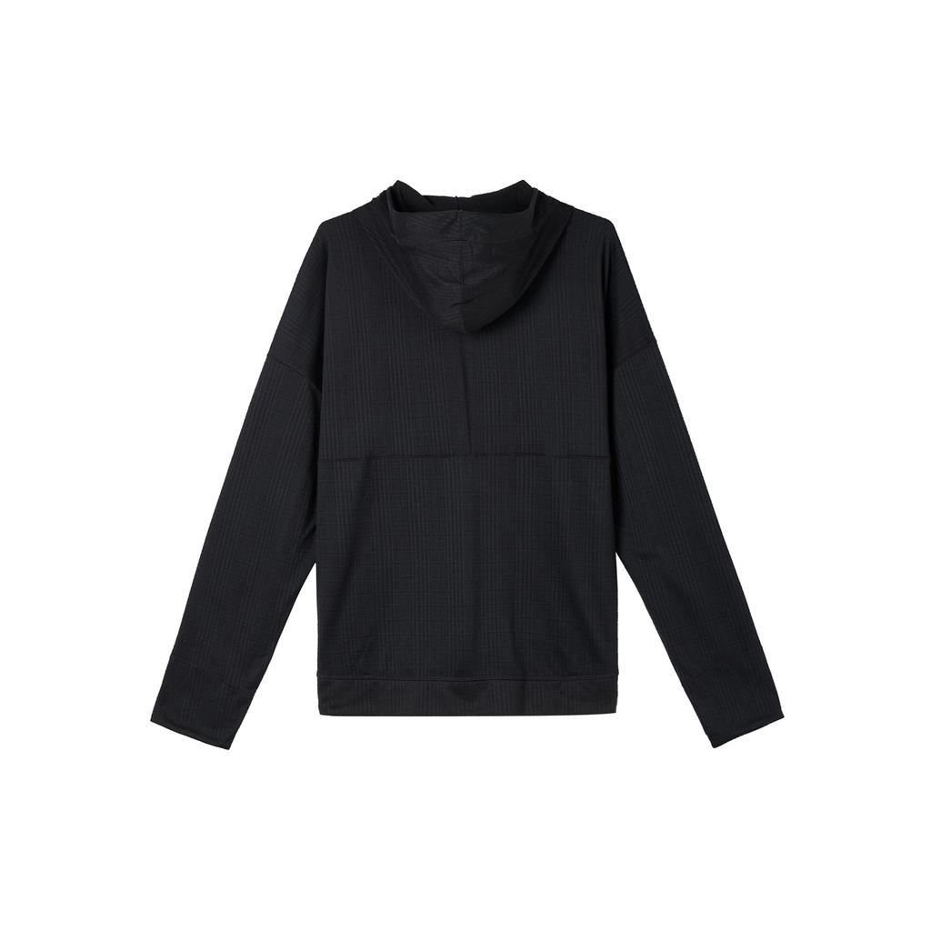 Nike Felpa con cappuccio e zip da uomo Yoga Dri-FIT a tinta unita Felpe Nere FB7779-010