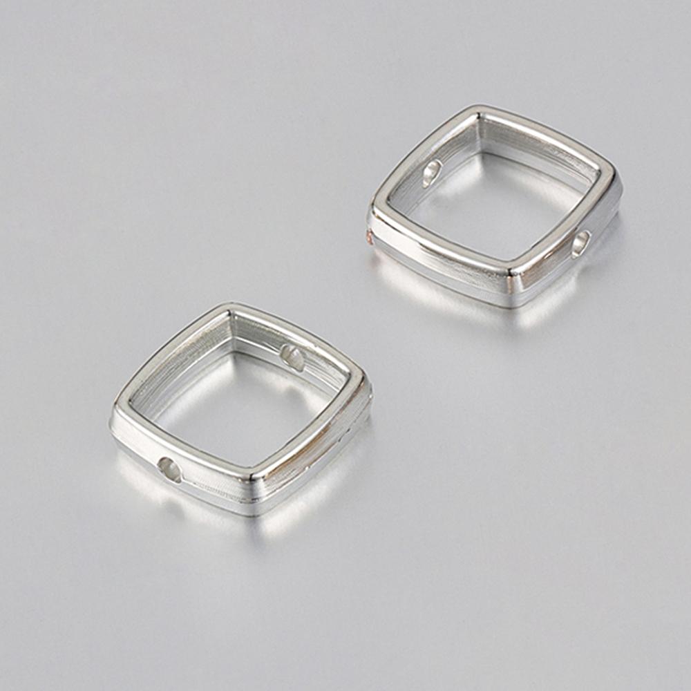 50pcs Love Heart Two Hole CCB Beads Frame Spacer Beads DIY Necklace Bracelet Connectors Pendants Jewelry Making Accessories