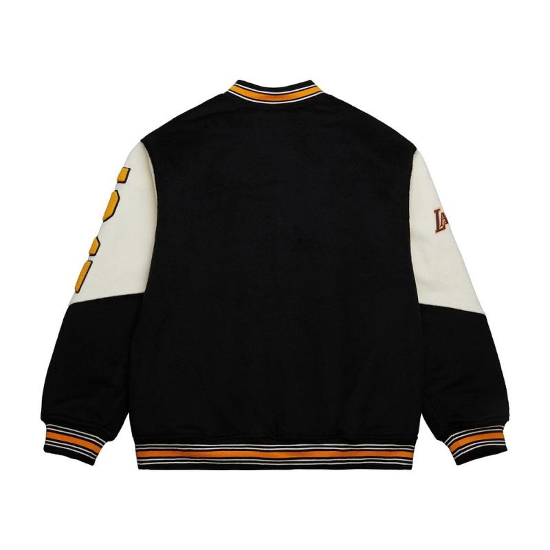 Mitchell Ness X NBA Jacket Unisex Black JK8458-LALBLCK
