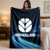 New Holland Print Flannel Blanket Cozy Lightweight Plush Throw Blanket For Bed Sofa Household Use