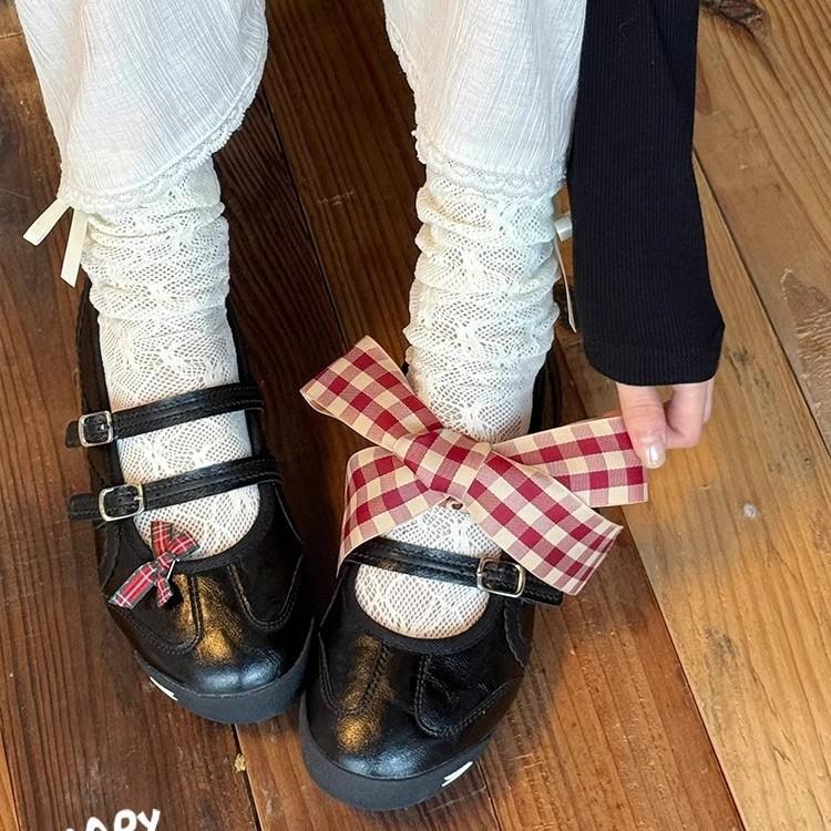 Soft leather version~ Mary Jane black 2025 new summer hollow design versatile shallow mouth single shoes ballet shoes women